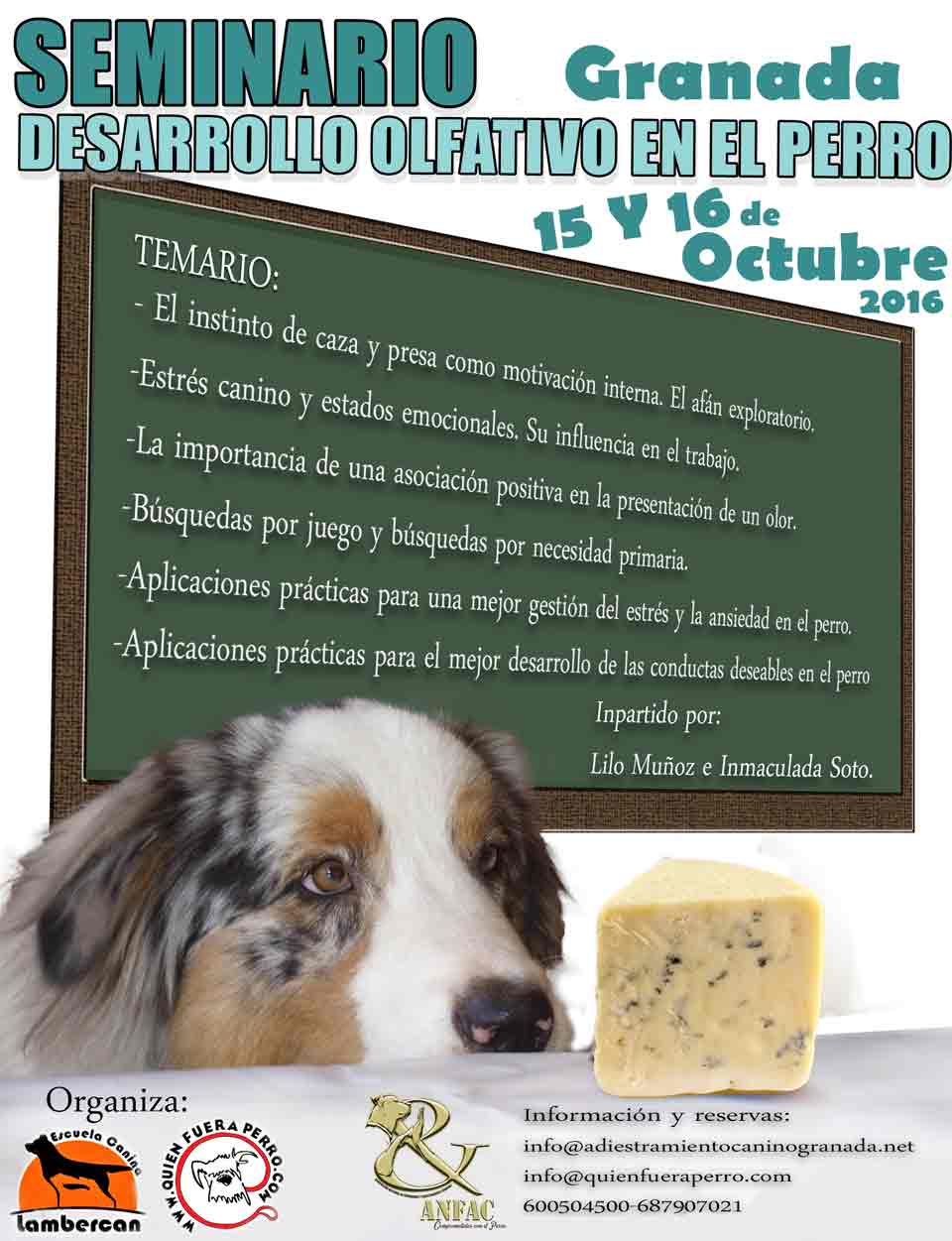 Seminario desarollo olfativo en el perro